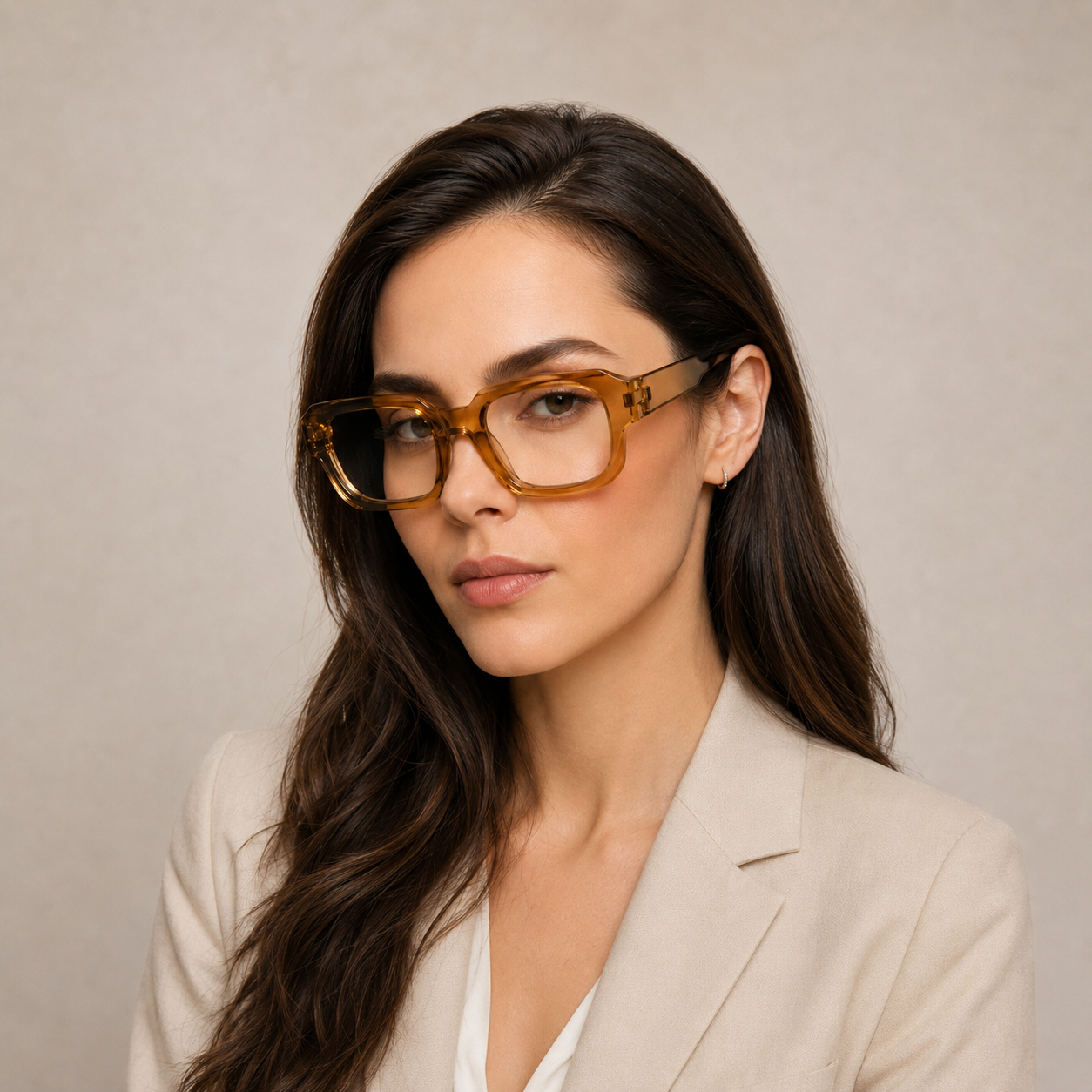 Urban Ziyaar Sienna Premium Transparent Square Optical Frame