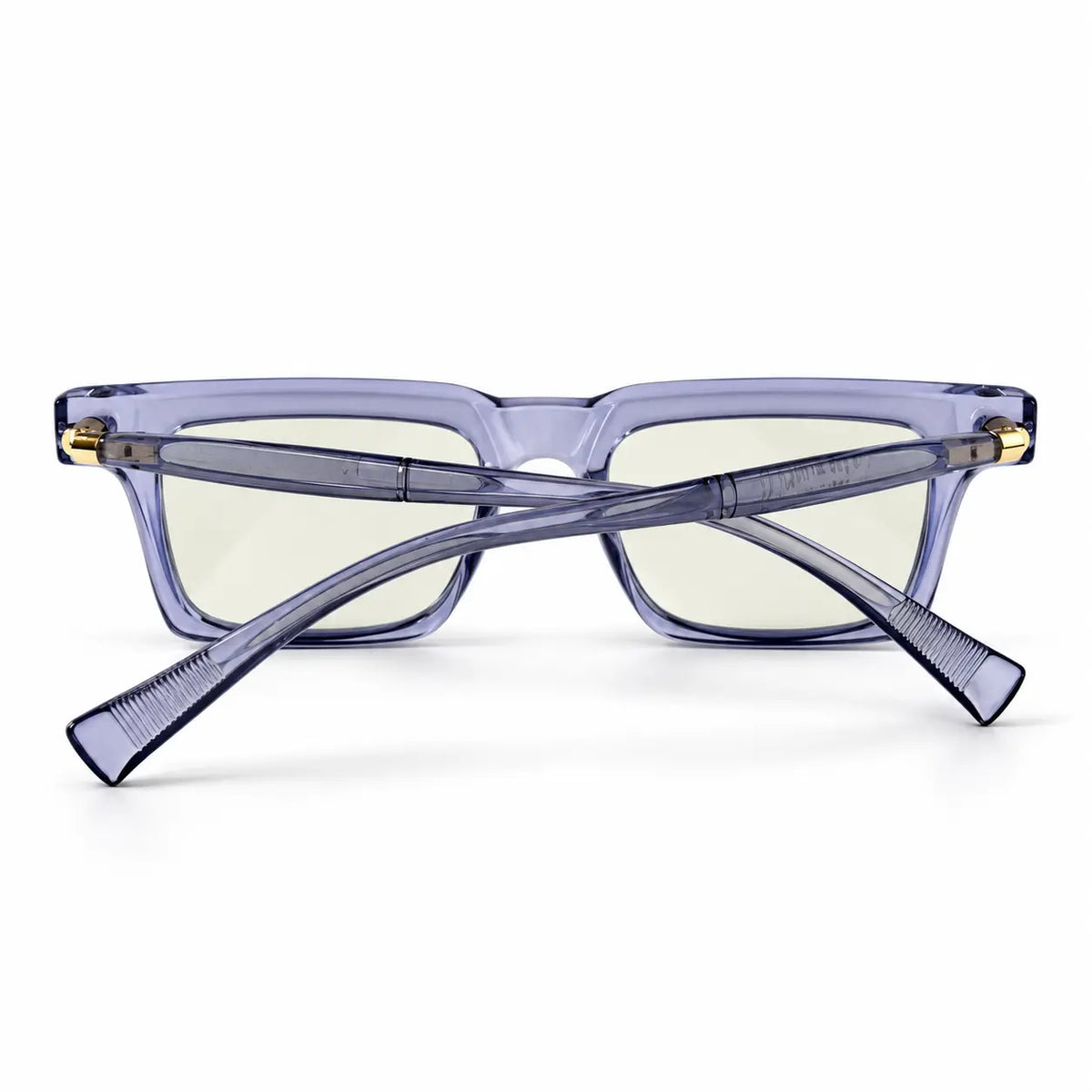 Kuboraum Transparent Blue Photochromic Glasses – Clear to Dark Grey Lenses