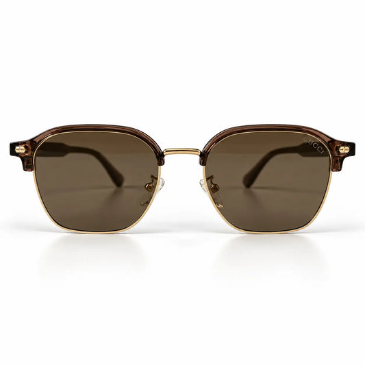 Gucci Brown & Gold Polarized Sunglasses – Lightweight Adjustable TR Frame