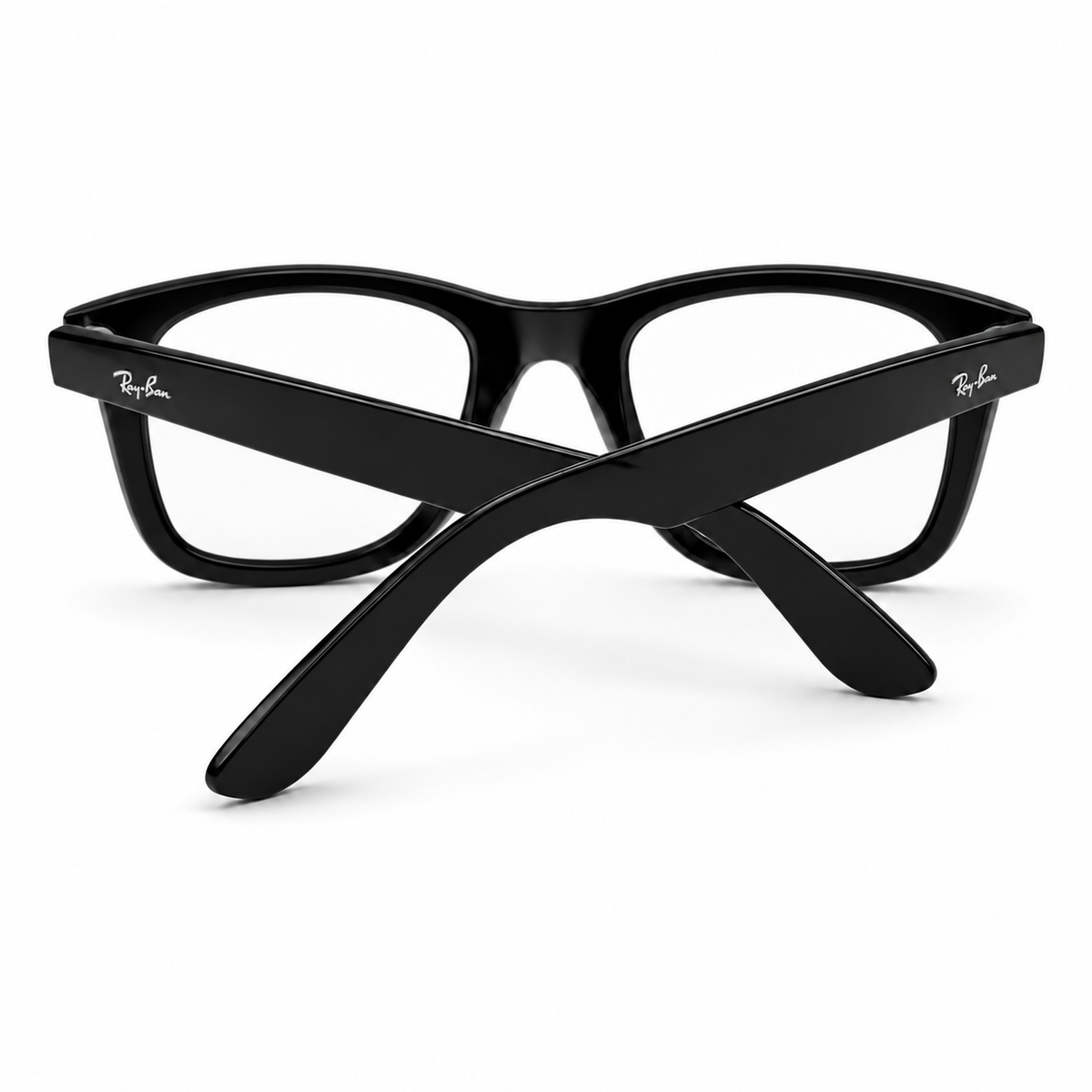 Ray-Ban RB2140 Black Square Optical Eyeglasses with Clear Lenses