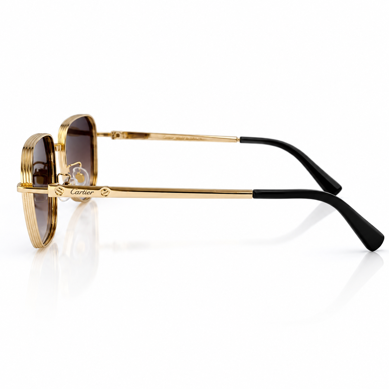 Urban Ziyaar Regent Premium Gold Square Sunglasses