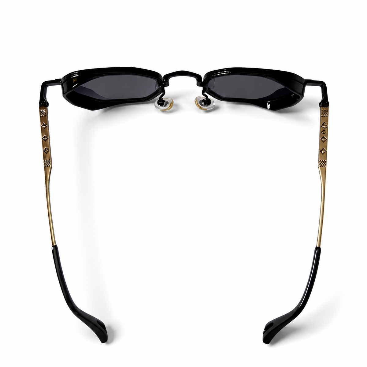 Urban Ziyaar Elvar Black Gold Geometric Sunglasses