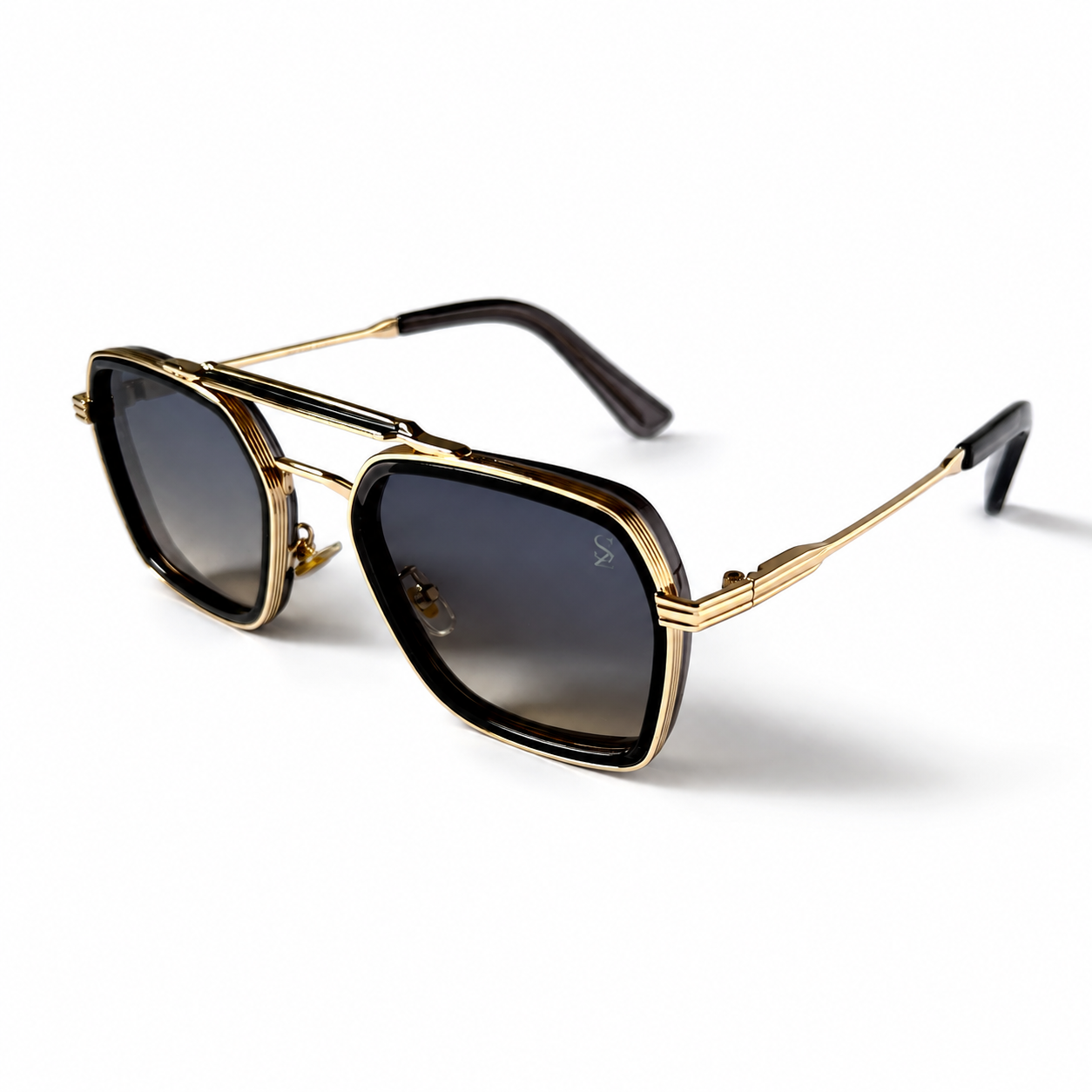 Urban Ziyaar Arven Premium Square Double-Bridge Sunglasses
