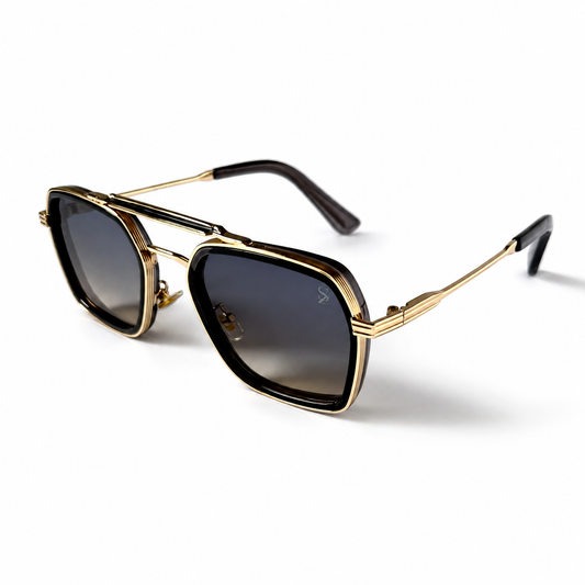 Urban Ziyaar Arven Premium Square Double-Bridge Sunglasses