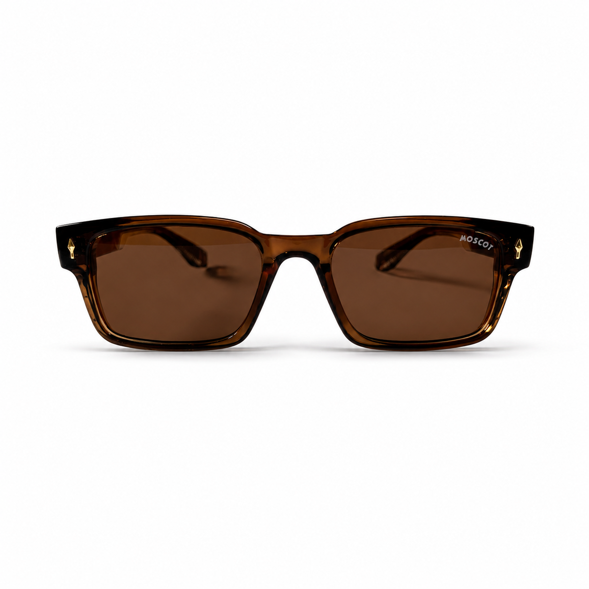 Moscot 6806 Brown Polarized Rectangle Acetate Sunglasses
