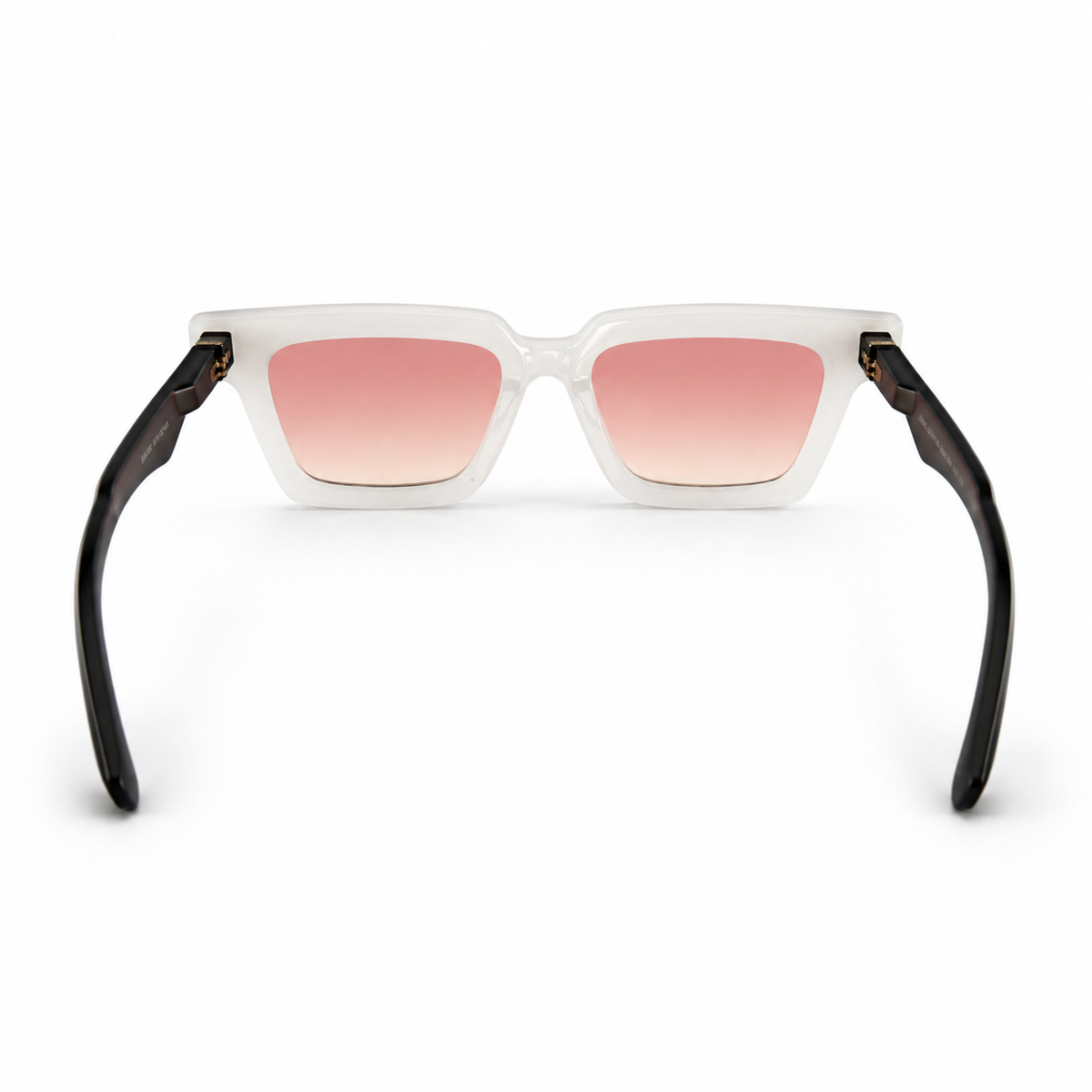 Marc Jacobs Square Clear Frame Pink Lens Sunglasses