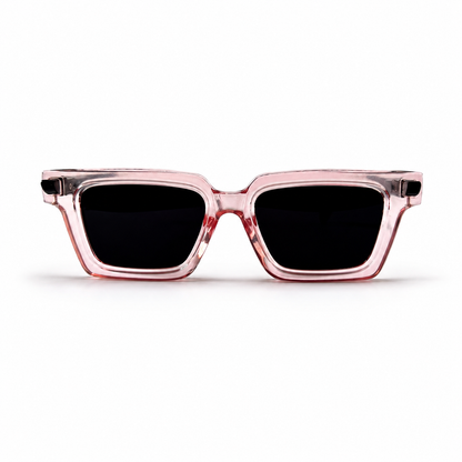 Marc Jacobs 9565 Transparent Pink Black Square Acetate Sunglasses