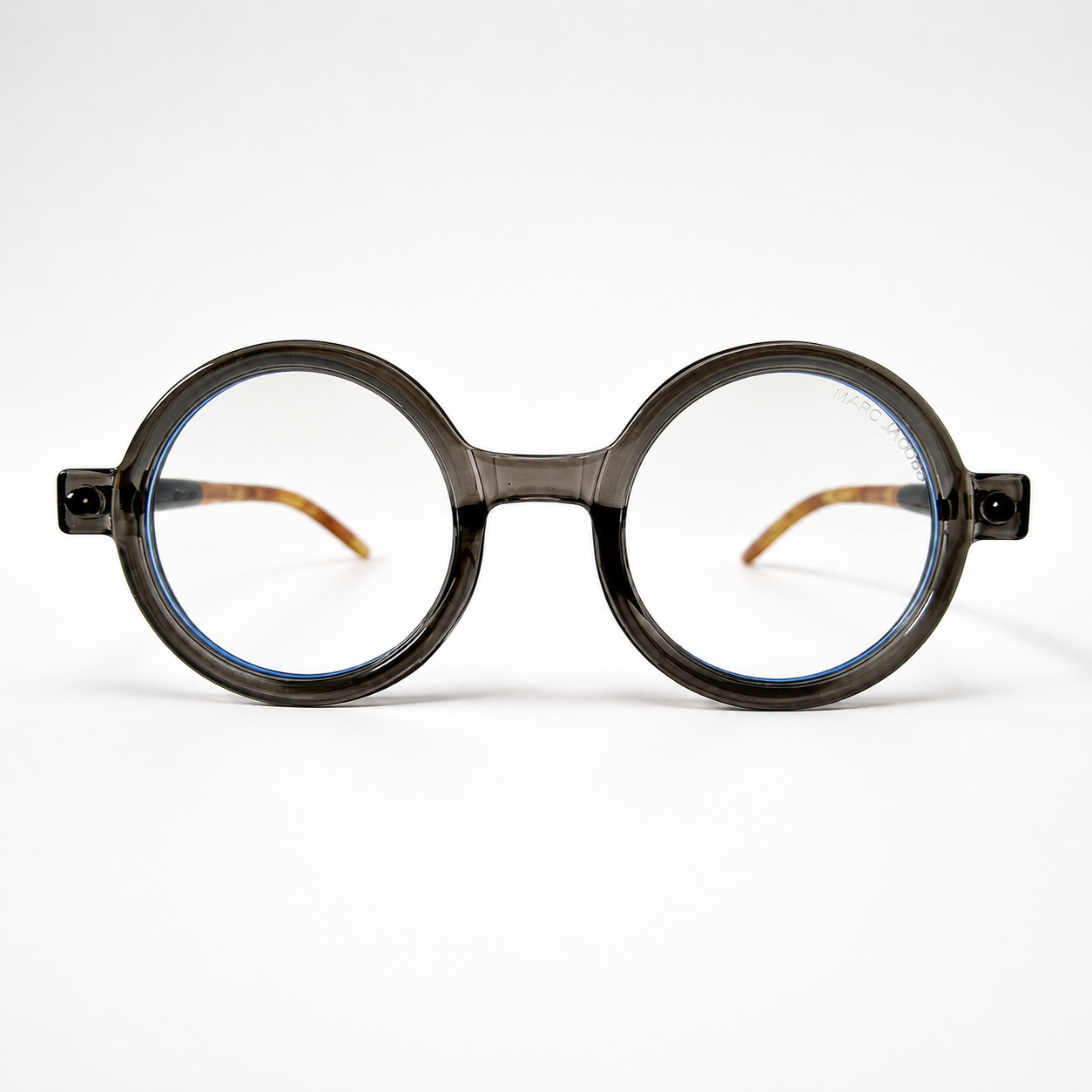 Marc Jacobs Vintage Round Tortoiseshell Blue Light Blocking Eyeglasses