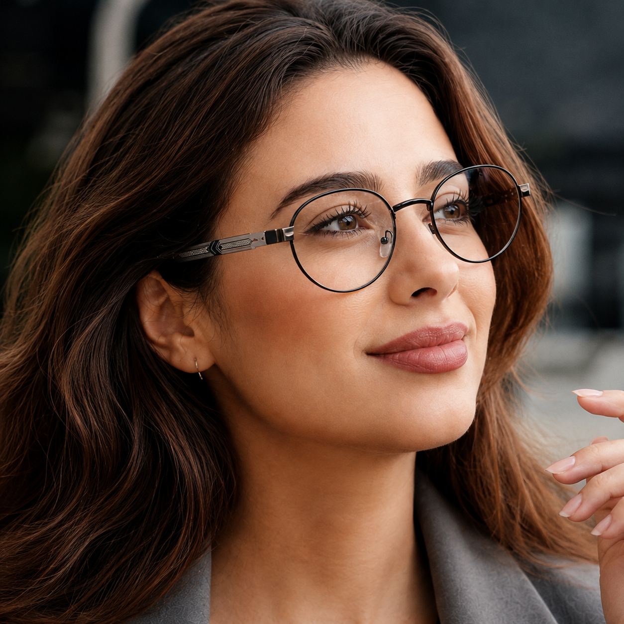 Urban Ziyaar Soren Premium Gunmetal Round Optical Frame