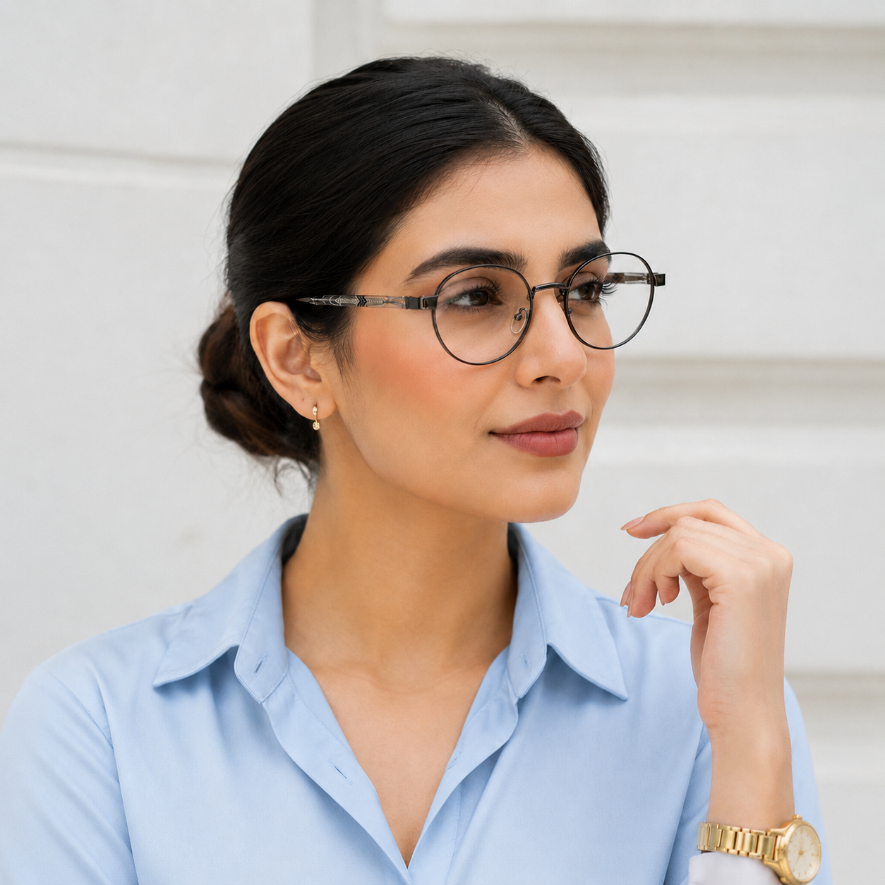 Urban Ziyaar Soren Premium Gunmetal Round Optical Frame