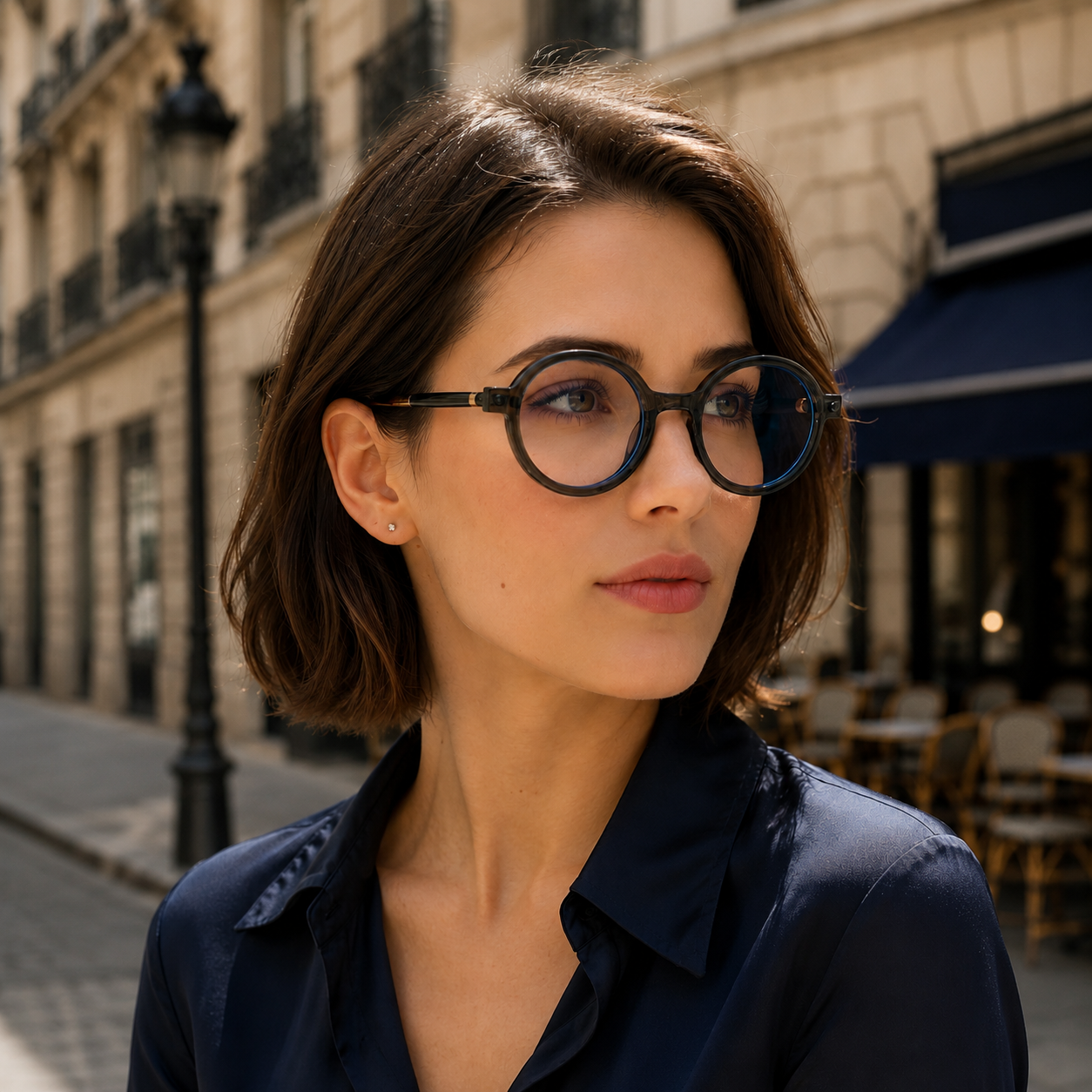 Marc Jacobs Vintage Round Tortoiseshell Blue Light Blocking Eyeglasses