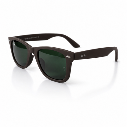 Urban Ziyaar Milan Premium Brown Wayfarer Square Sunglasses