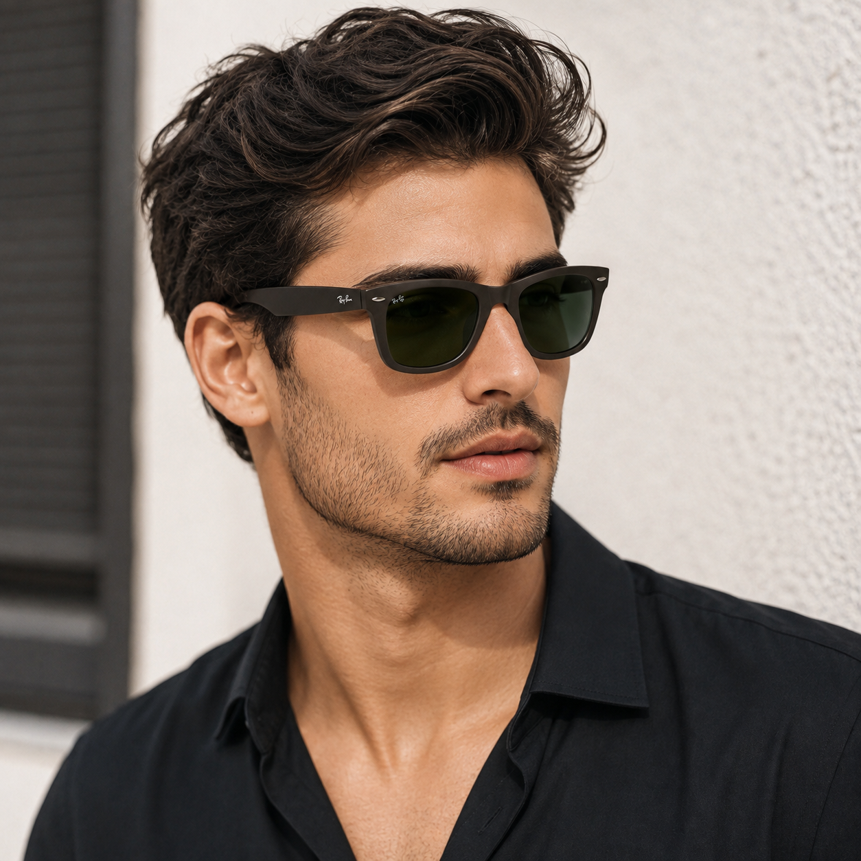 Urban Ziyaar Milan Premium Brown Wayfarer Square Sunglasses