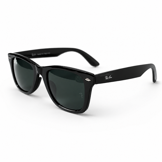Urban Ziyaar Vertex Premium Black Wayfarer Square Sunglasses