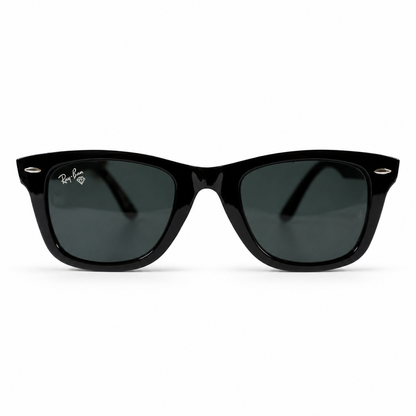 Urban Ziyaar Vertex Premium Black Wayfarer Square Sunglasses