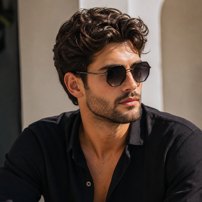 Urban Ziyaar Axiom Premium Geometric Oversized Sunglasses