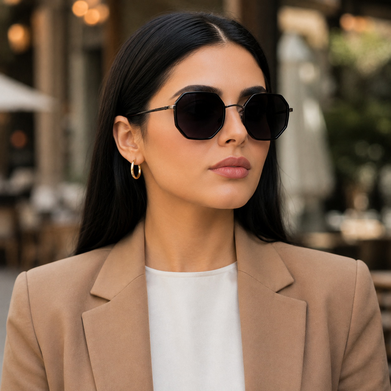 Urban Ziyaar Axiom Premium Geometric Oversized Sunglasses