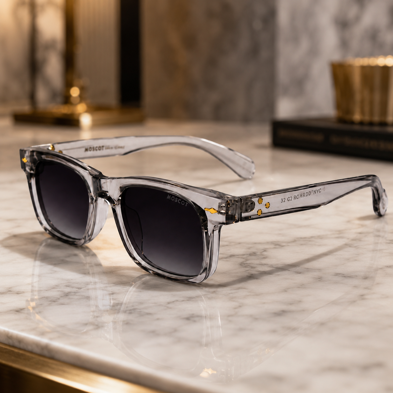Urban Ziyaar Sterling Crystal Premium Square Sunglasses