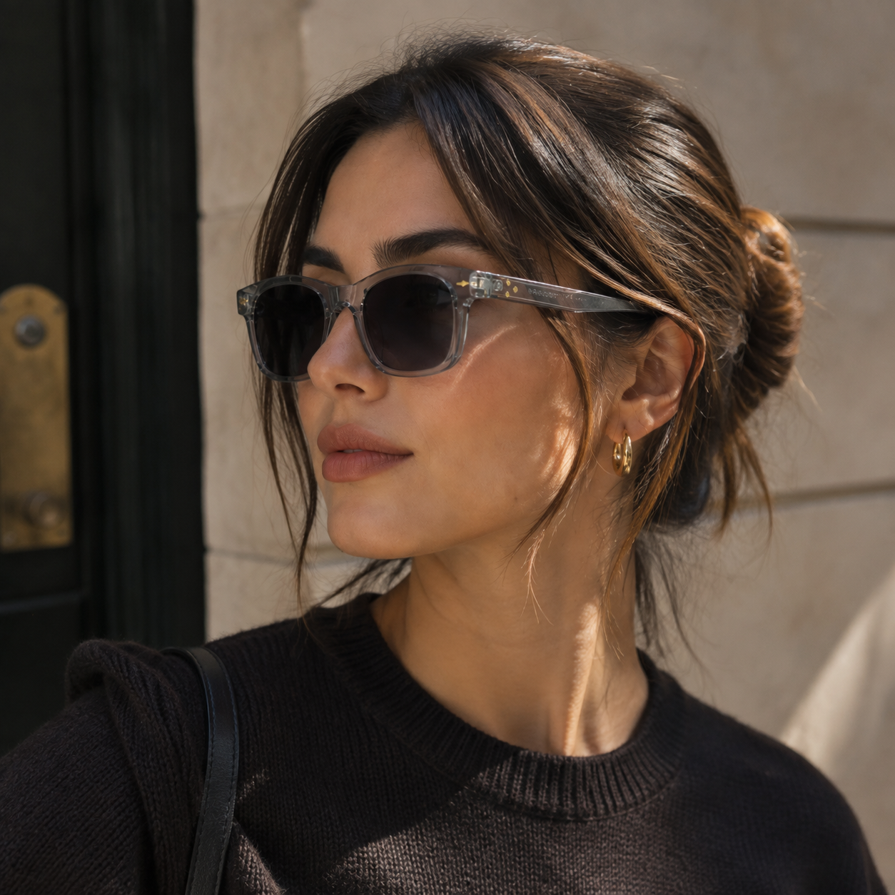 Urban Ziyaar Sterling Crystal Premium Square Sunglasses