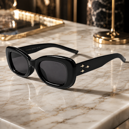 Urban Ziyaar Lucent Premium Black Square Sunglasses