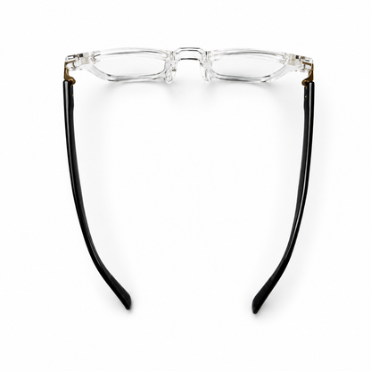 Urban Ziyaar Transparent Square Optical Eyeglasses Black Temples