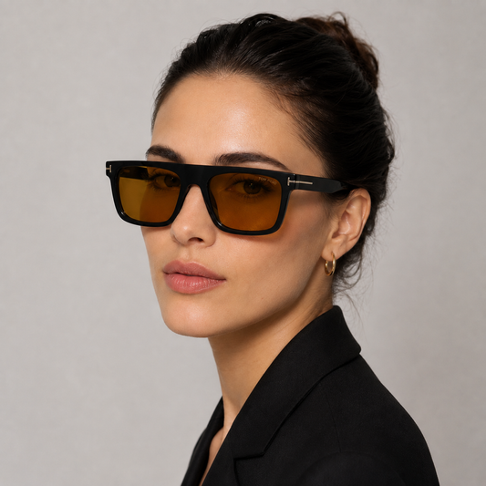 Tom Ford Dunning-02 TF907 Black Square Acetate Sunglasses