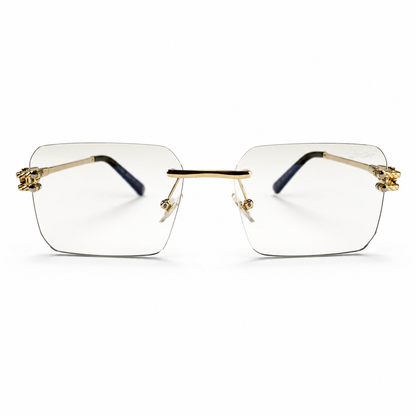 Cartier Gold Rimless Rectangular Optical Frames – Luxury Eyewear