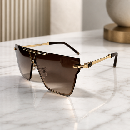 Urban Ziyaar Vesper Premium Oversized Shield Sunglasses