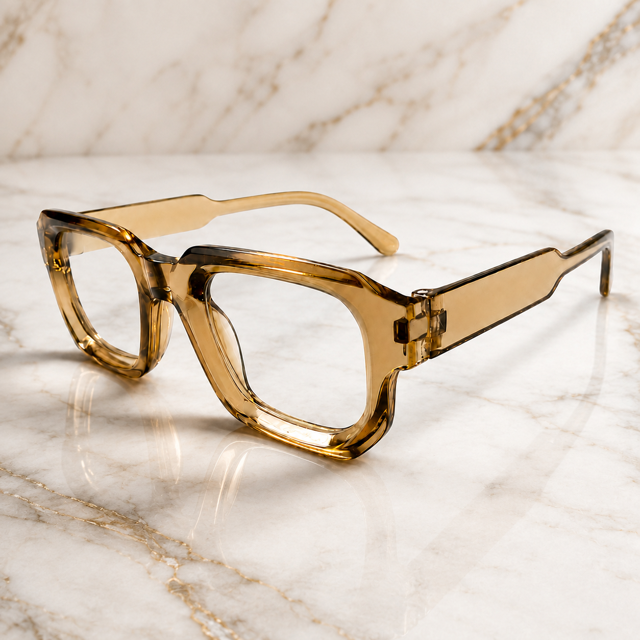 Urban Ziyaar Sienna Premium Transparent Square Optical Frame