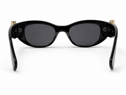 Cartier CT0472S Panthère C Black Acetate Cat Eye Sunglasses