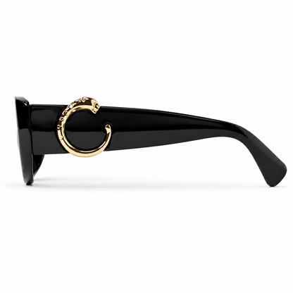 Cartier CT0472S Panthère C Black Acetate Cat Eye Sunglasses
