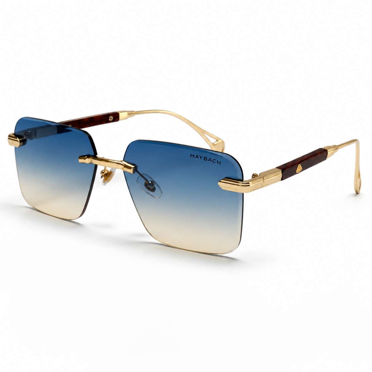 Urban Ziyaar Azure Prestige Rimless Square Sunglasses