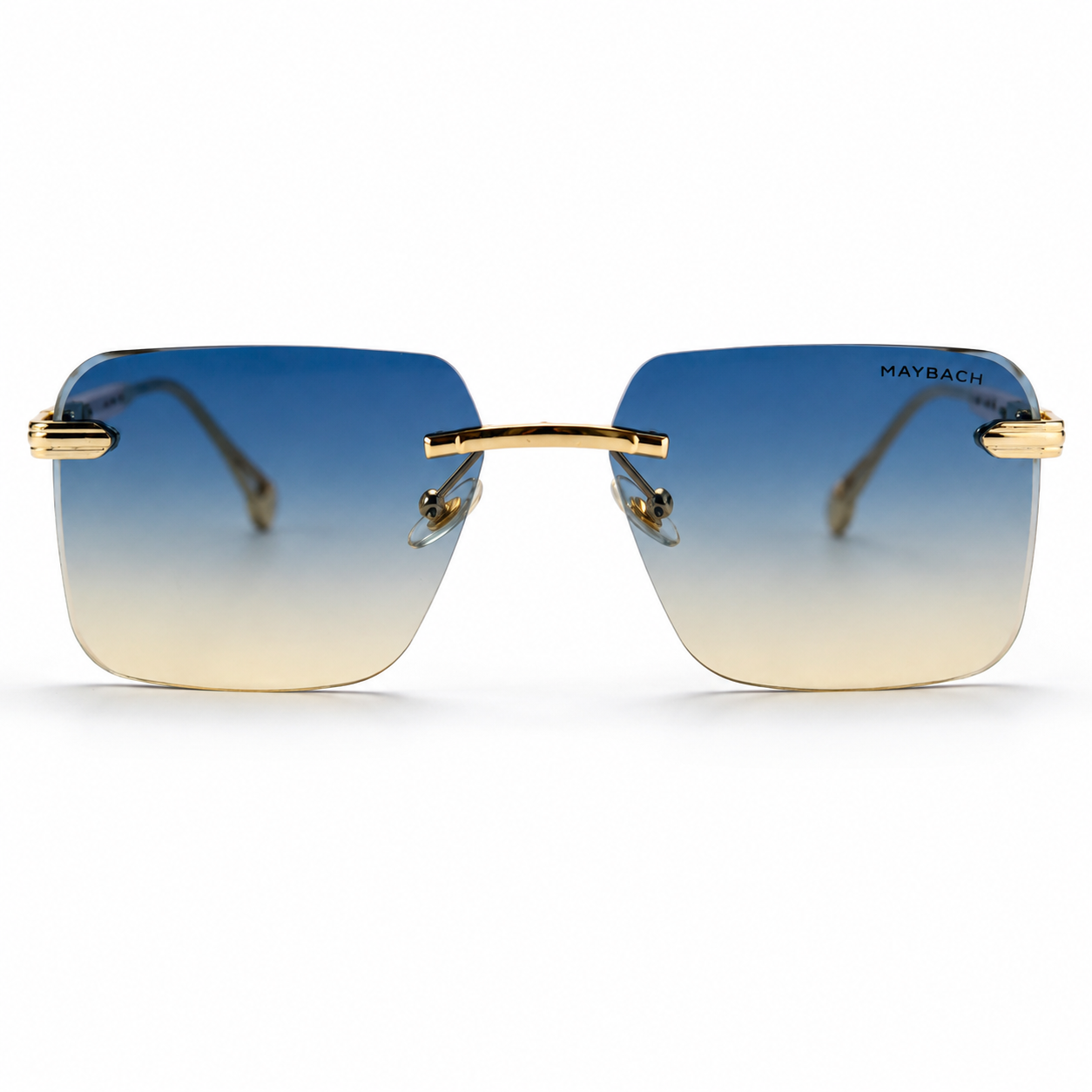 Urban Ziyaar Azure Prestige Rimless Square Sunglasses