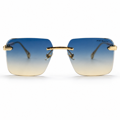 Urban Ziyaar Azure Prestige Rimless Square Sunglasses