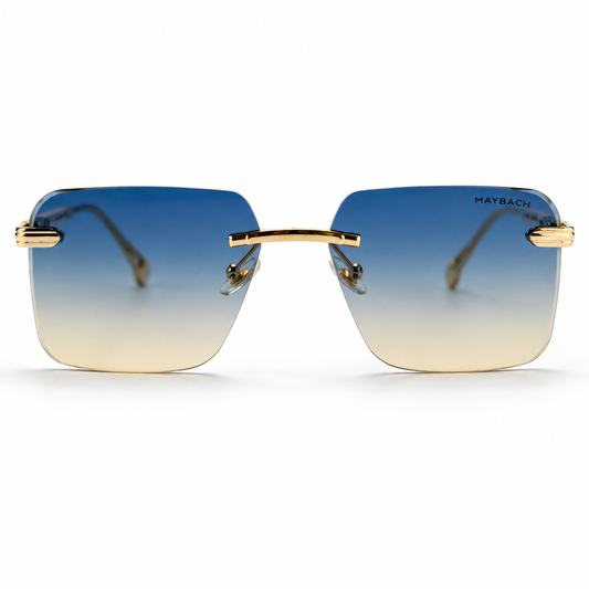 Urban Ziyaar Azure Prestige Rimless Square Sunglasses