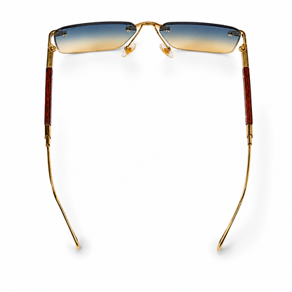 Urban Ziyaar Azure Prestige Rimless Square Sunglasses