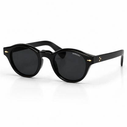 MOSCOT Grunya Sun Black Round Sunglasses