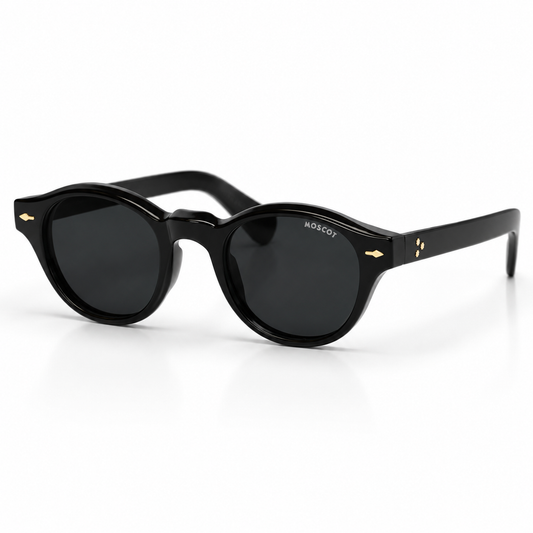 MOSCOT Grunya Sun Black Round Sunglasses