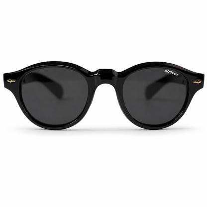 MOSCOT Grunya Sun Black Round Sunglasses