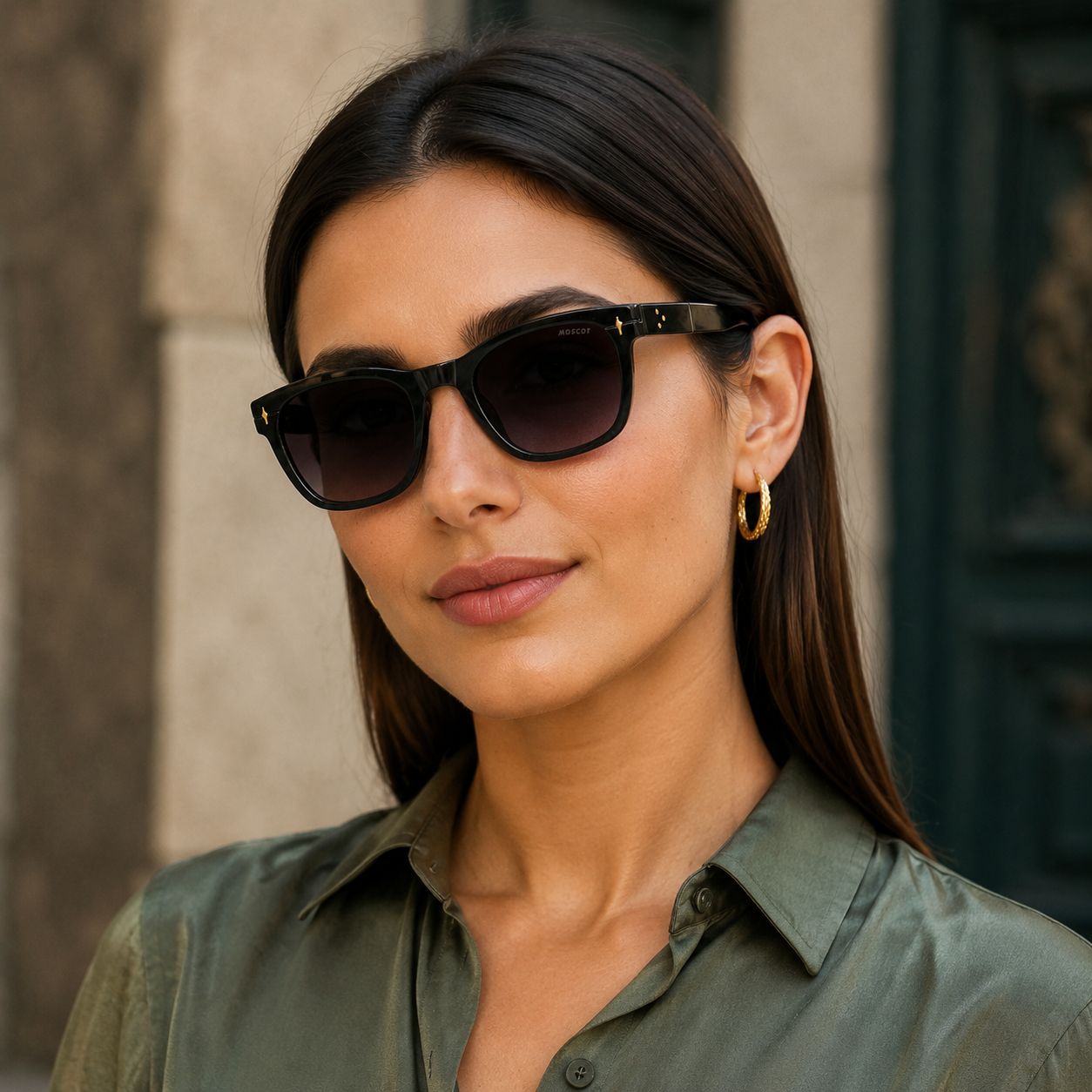 Urban Ziyaar Crest Premium Square Gradient Sunglasses