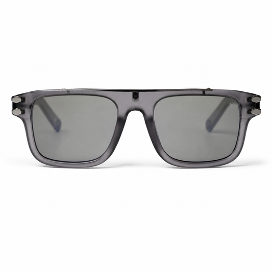 Urban Ziyaar Harbor Premium Crystal Smoke Square Sunglasses