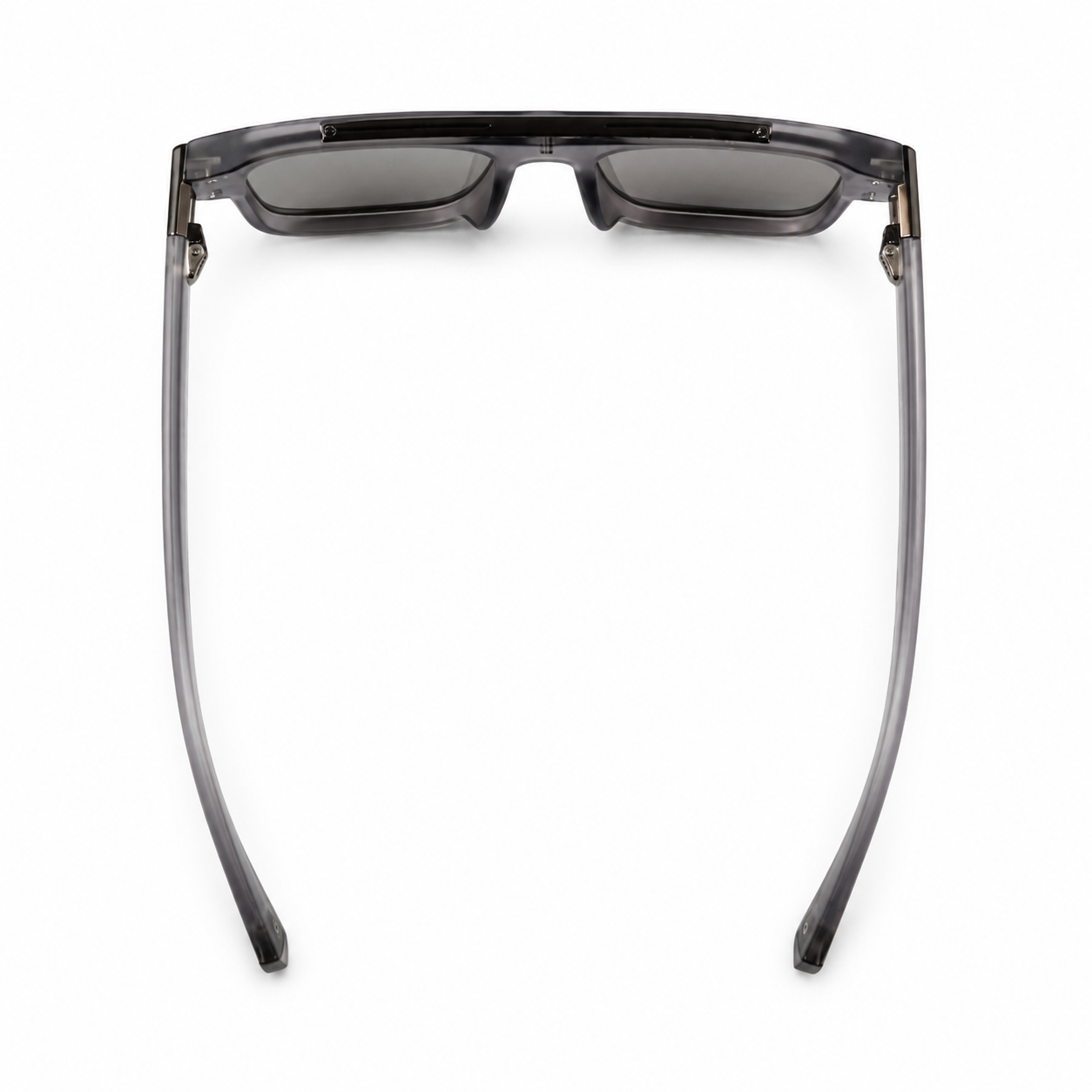 Urban Ziyaar Harbor Premium Crystal Smoke Square Sunglasses
