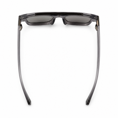 Urban Ziyaar Harbor Premium Crystal Smoke Square Sunglasses