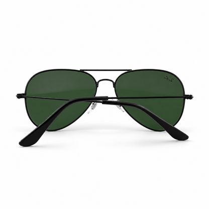 Urban Ziyaar Horizon Premium Aviator Sunglasses – Green Lens