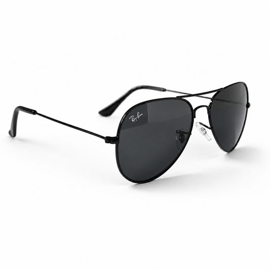 Urban Ziyaar Stratus Premium Black Aviator Sunglasses
