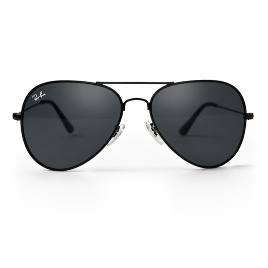 Urban Ziyaar Stratus Premium Black Aviator Sunglasses