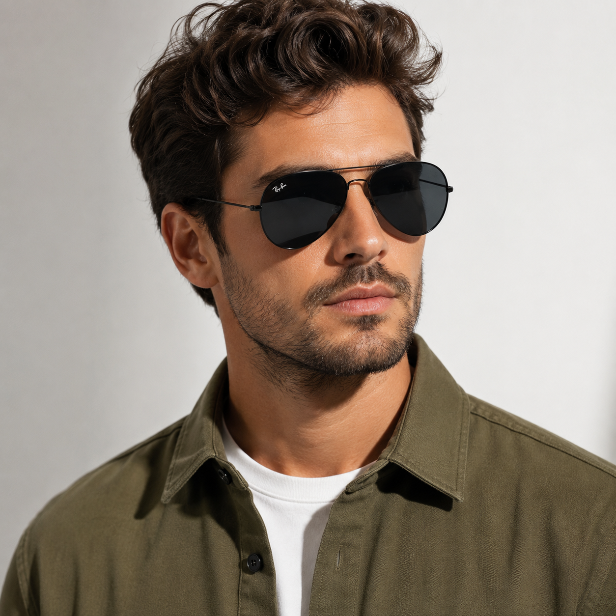 Urban Ziyaar Stratus Premium Black Aviator Sunglasses