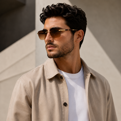 Urban Ziyaar Monarch Rimless Luxury Sunglasses