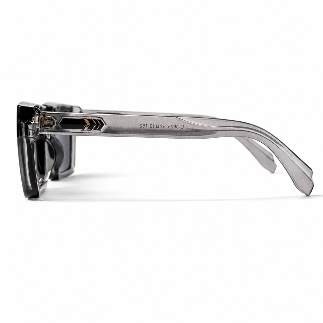 Urban Ziyaar Slate Premium Smoke Square Sunglasses