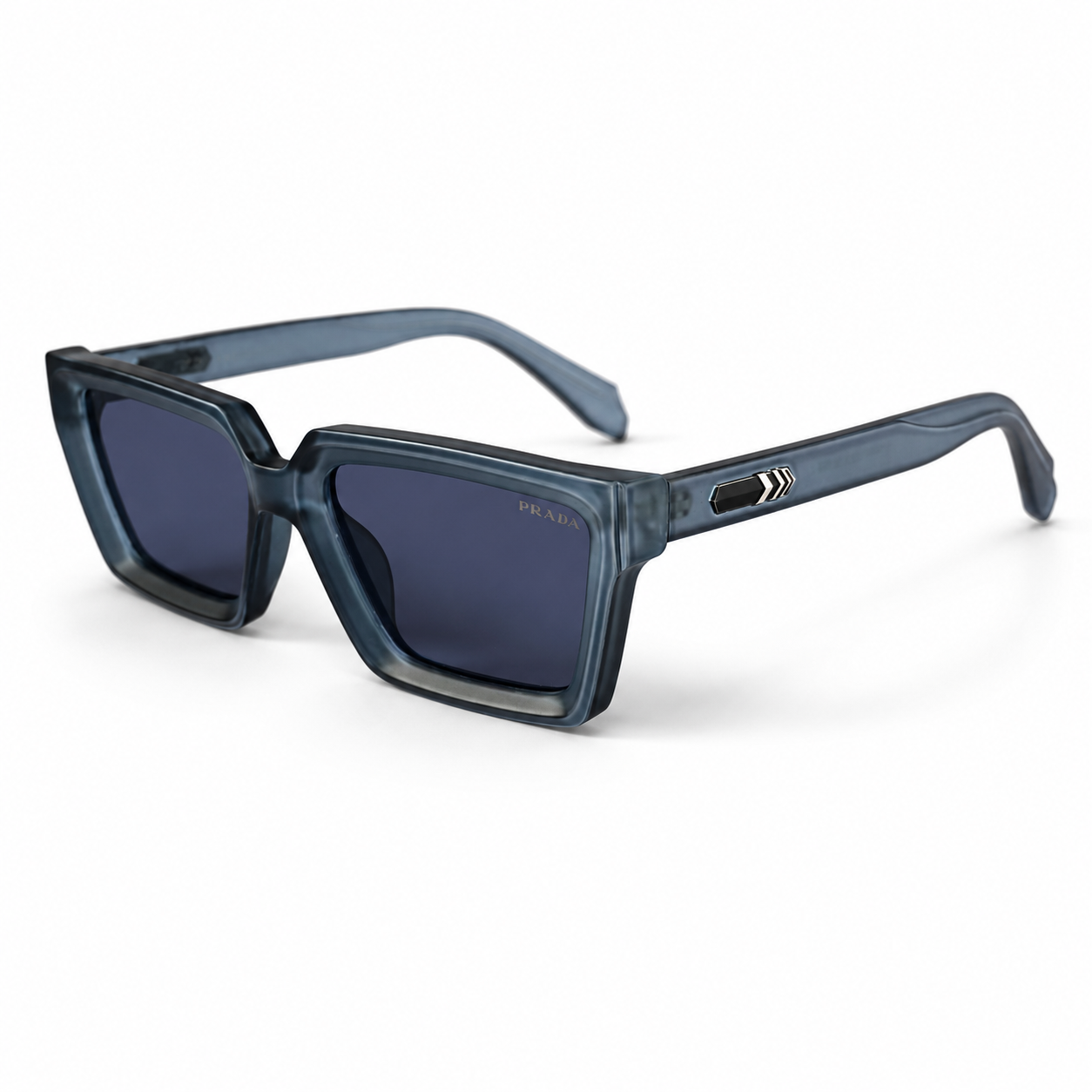 Urban Ziyaar Midnight Premium Square Smoke Sunglasses